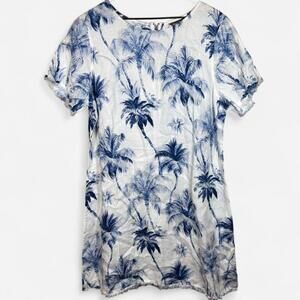 Tommy Bahama Shirt Dress Womens XL Art of Palms New With Tags